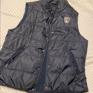 AEO blue vest, size large, good condition